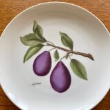 Set of 4 Vintage Hutschenreuther Fruit Dessert Plates 20cm, Side Plate