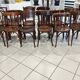 Set of 12 mismatched bistro chairs Baumann & Fischel 1930