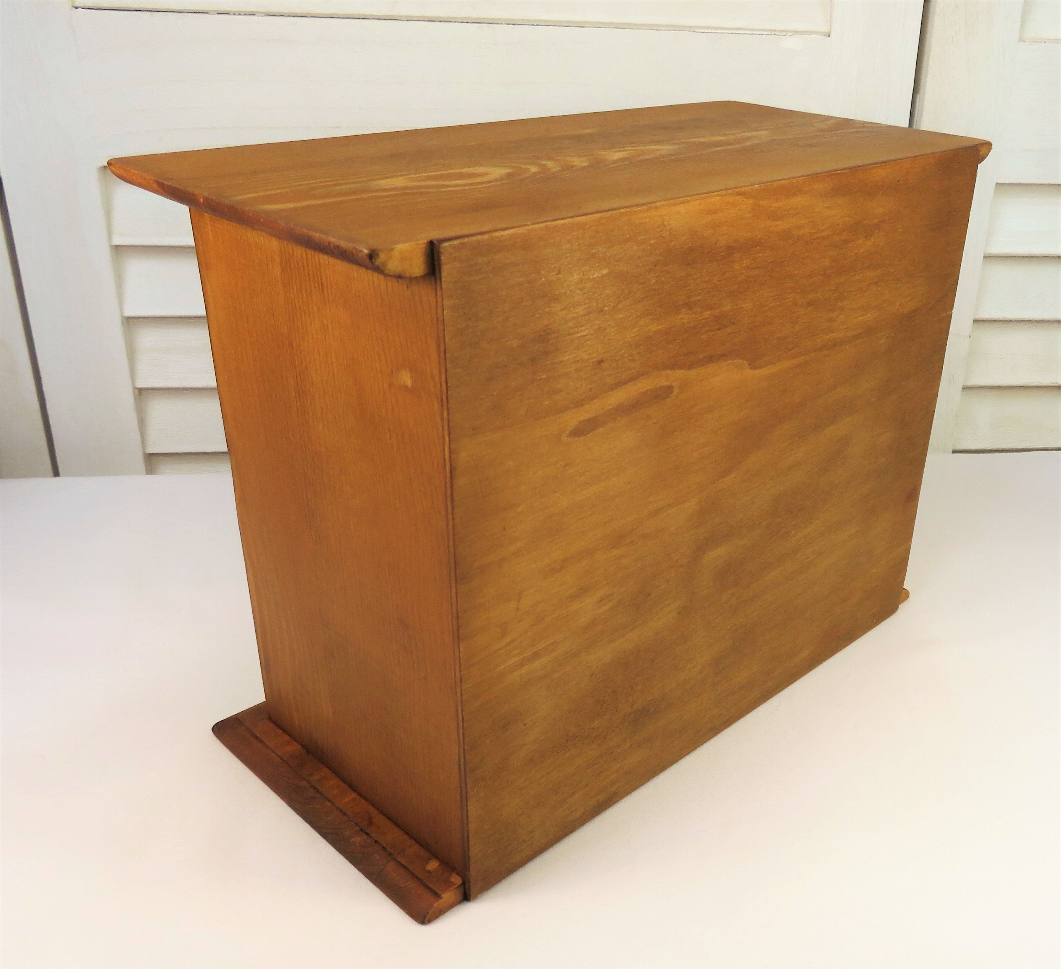 Small workshop furniture with drawers style watchmaker's or apothecary's layette, restyled indus