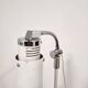 70s Gooseneck Metal Floor Lamp, Adjustable Height Tripod Base
