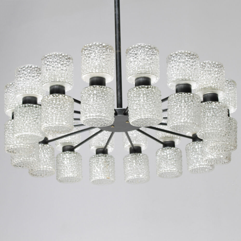Six lights chandelier 'Zonnewende' by J.W. Bosman for Raak Amsterdam 1965
