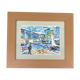 Tableau peinture moderne vue du pont de Chatou XXe