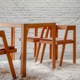 Ensemble de 4 chaises et table avec plateau en formica