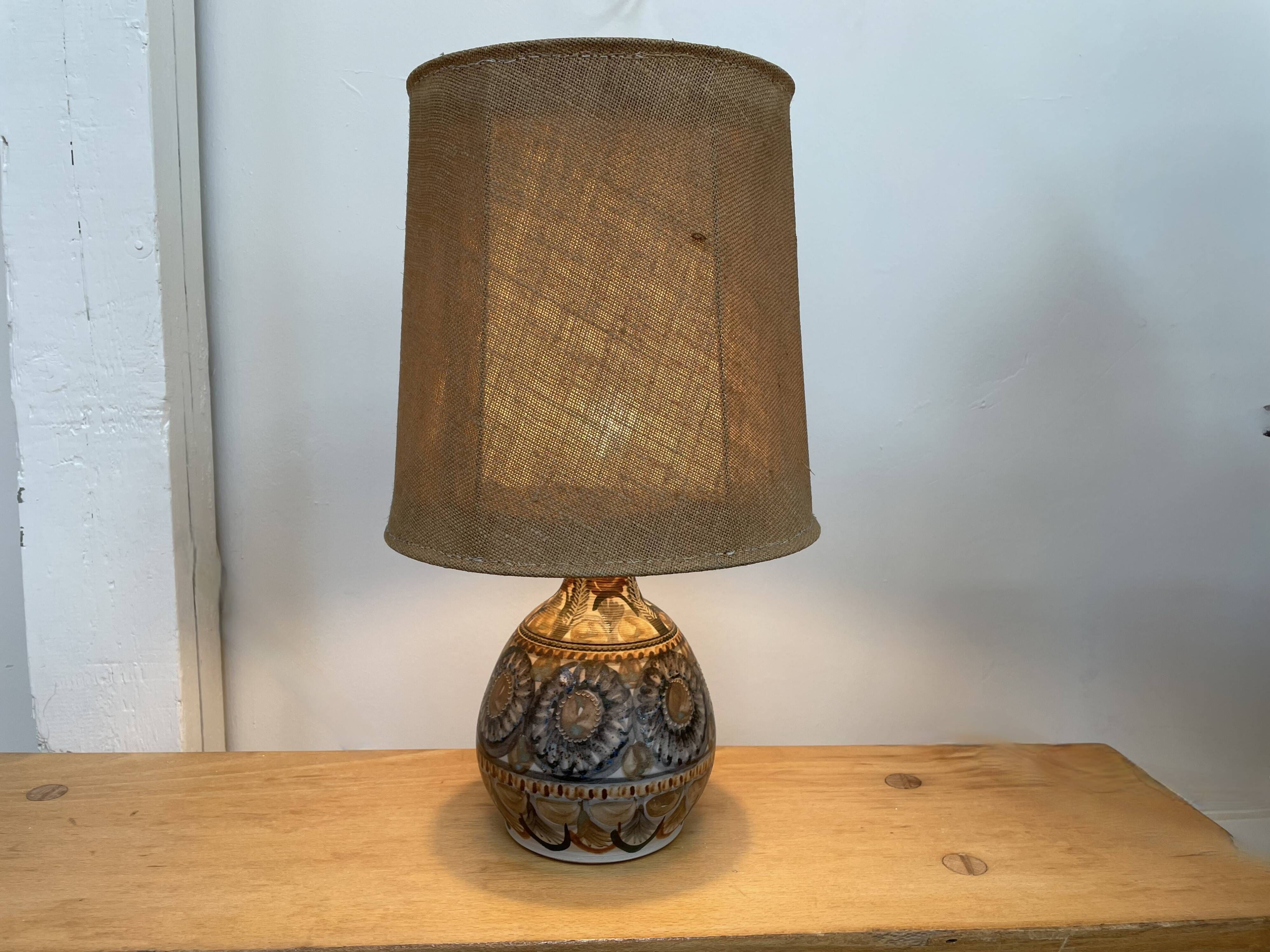 Ceramic lamp by Jean-claude Courjault, La Cerisaie, circa 1970.