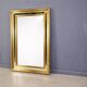 Miroir vintage en bois doré XL, années 1970