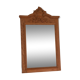Art Deco 1930s solid oak carved mirror