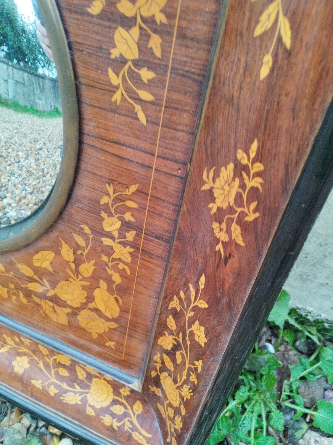 Vintage witch sun mirror antique