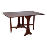 Vintage Scandinavian teak drop-leaf table, modular, 1960s.