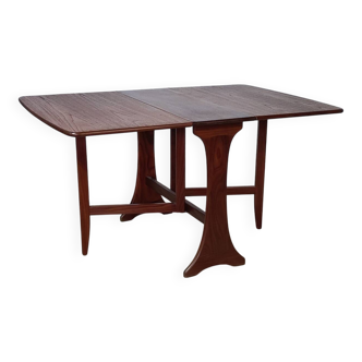 Vintage Scandinavian teak drop-leaf table, modular, 1960s.