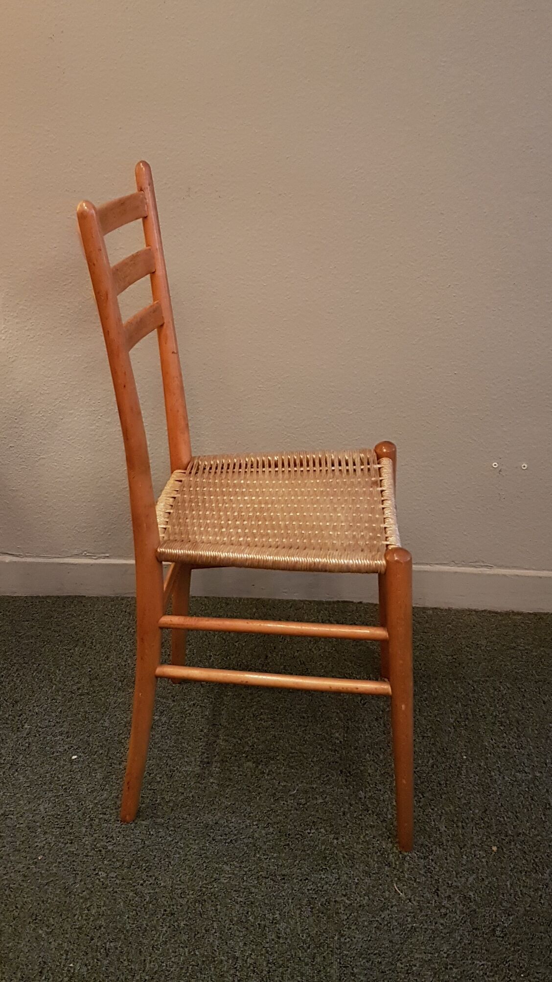 Italian braided rope chair