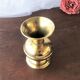 Gilded brass soliflore vase