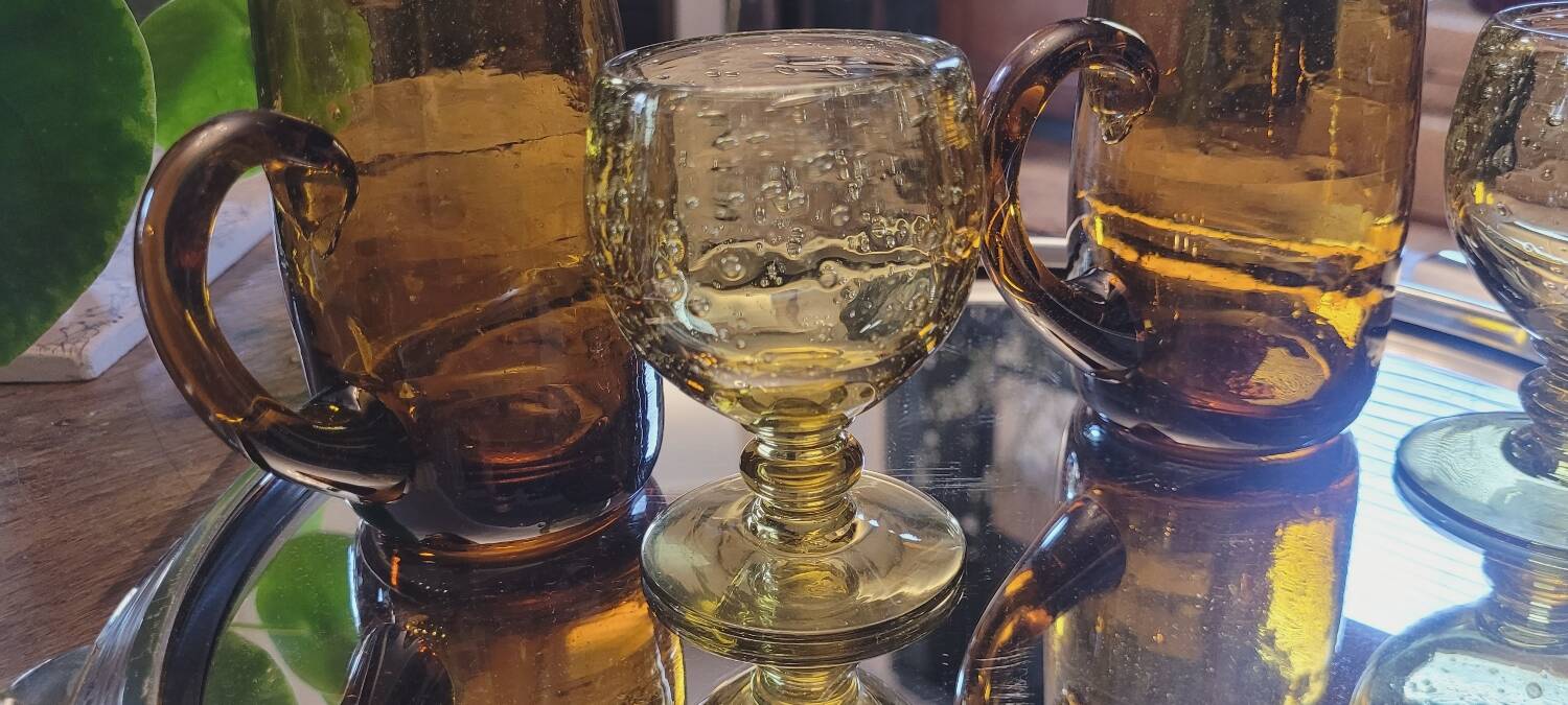 Quatuor de verres 70's