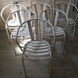 Lot of 5 vintage garden chairs
