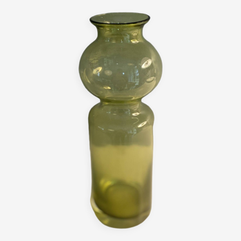 Vase verre suédois (soufflerie skruf) années 1970