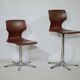 8 chaises pivotantes Flototto, années 70