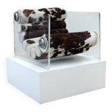 1970s French plexiglass lounge chair