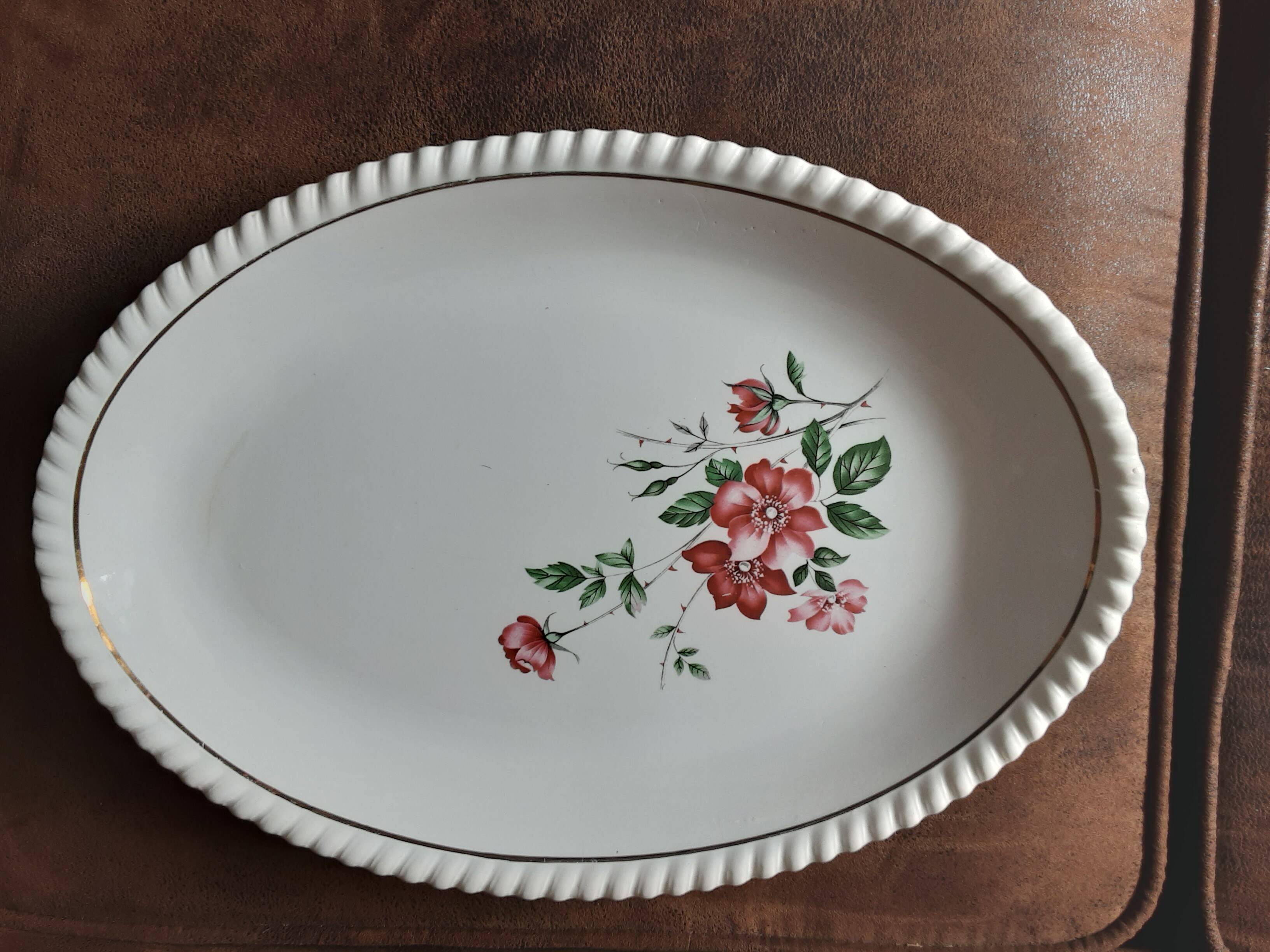 Oval dish Luneville Badonviller