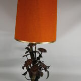Lamp deco marguerittes metal Vintage 70s