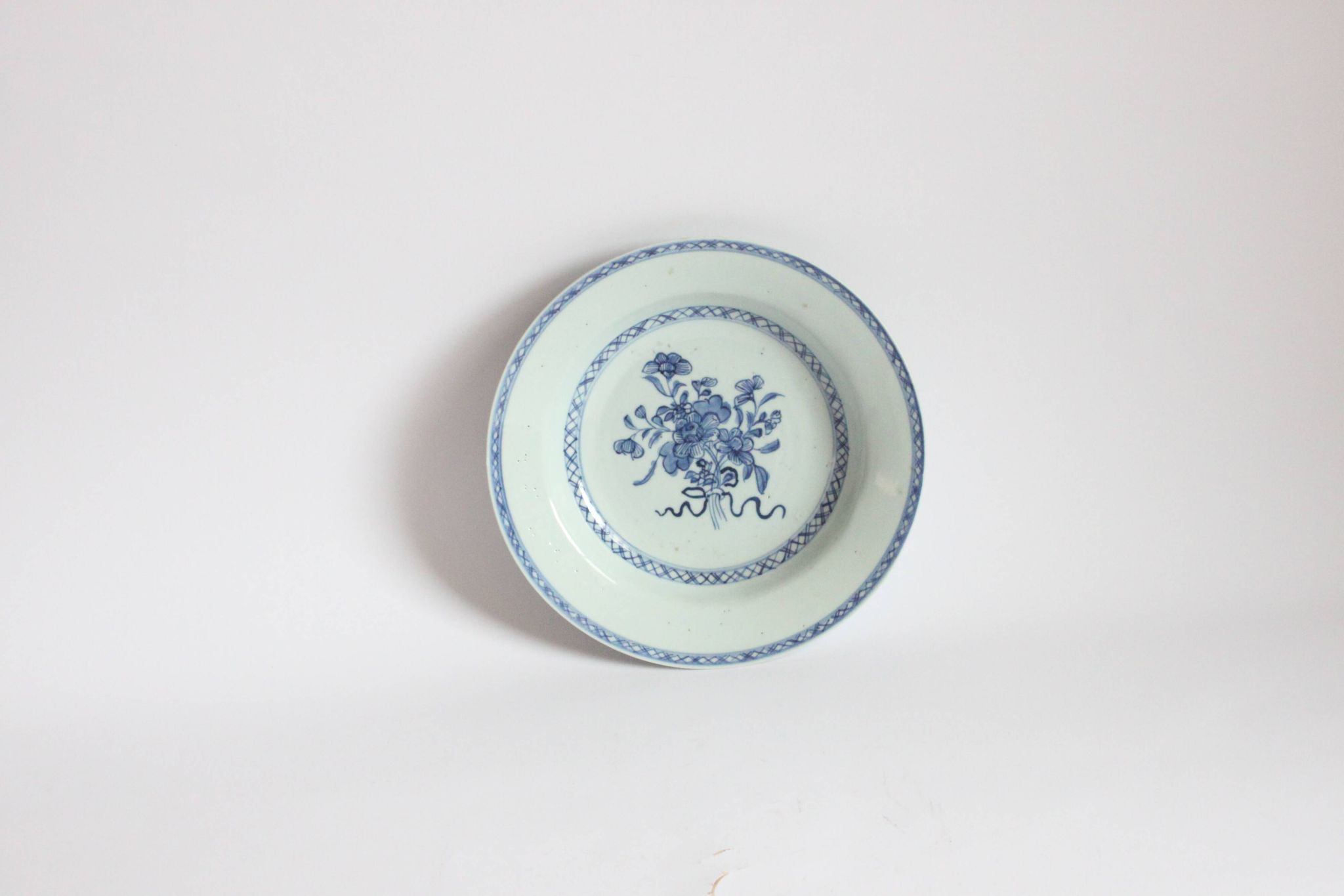 Assiette en porcelaine d'exportation Qianlong, Chine 18e