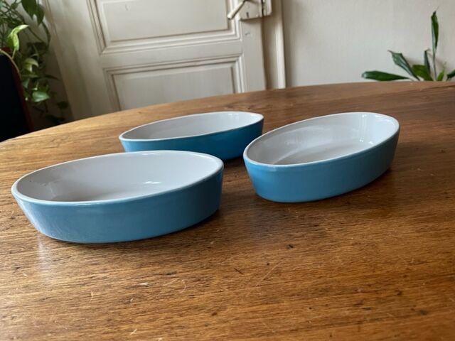 Set of 3 ceramic oven dishes