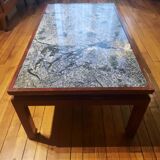 Table basse en granit bleu, 1970-1980