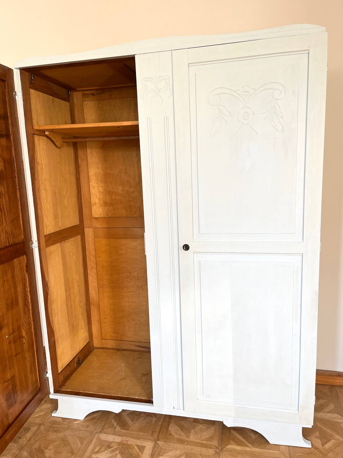 Fjord blue art deco wardrobe