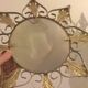 Vintage bulging witch mirror