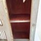 Storage unit, old buffet in weathered gray wood