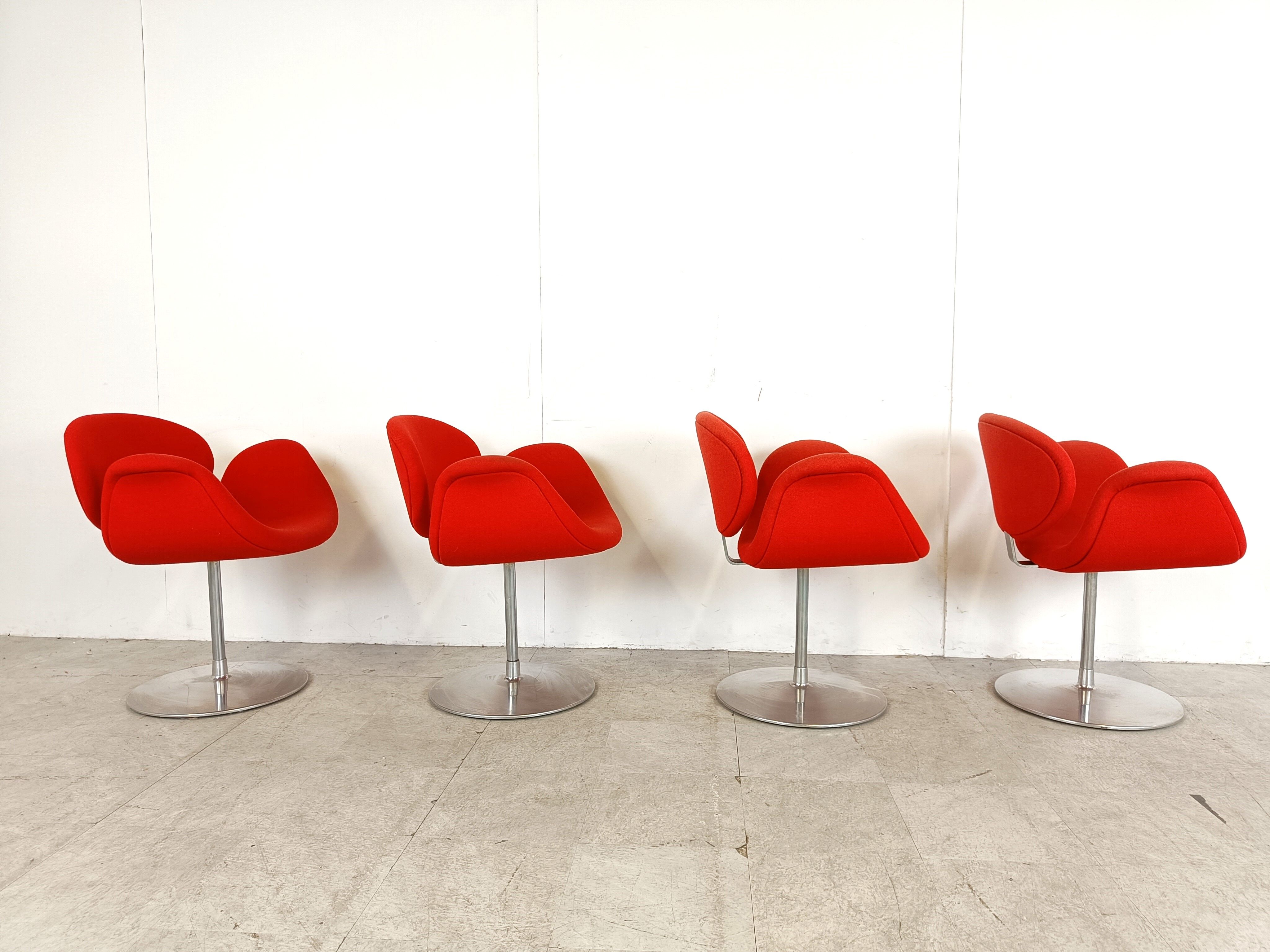 Little tulip chairs by Pierre Paulin for Artifort, 1990s - set of 4