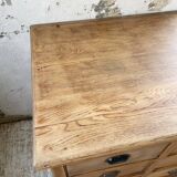 XXL solid oak counter sideboard