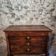 Antique French walnut commode, early 19th century (1800–1830), 4 drawers.