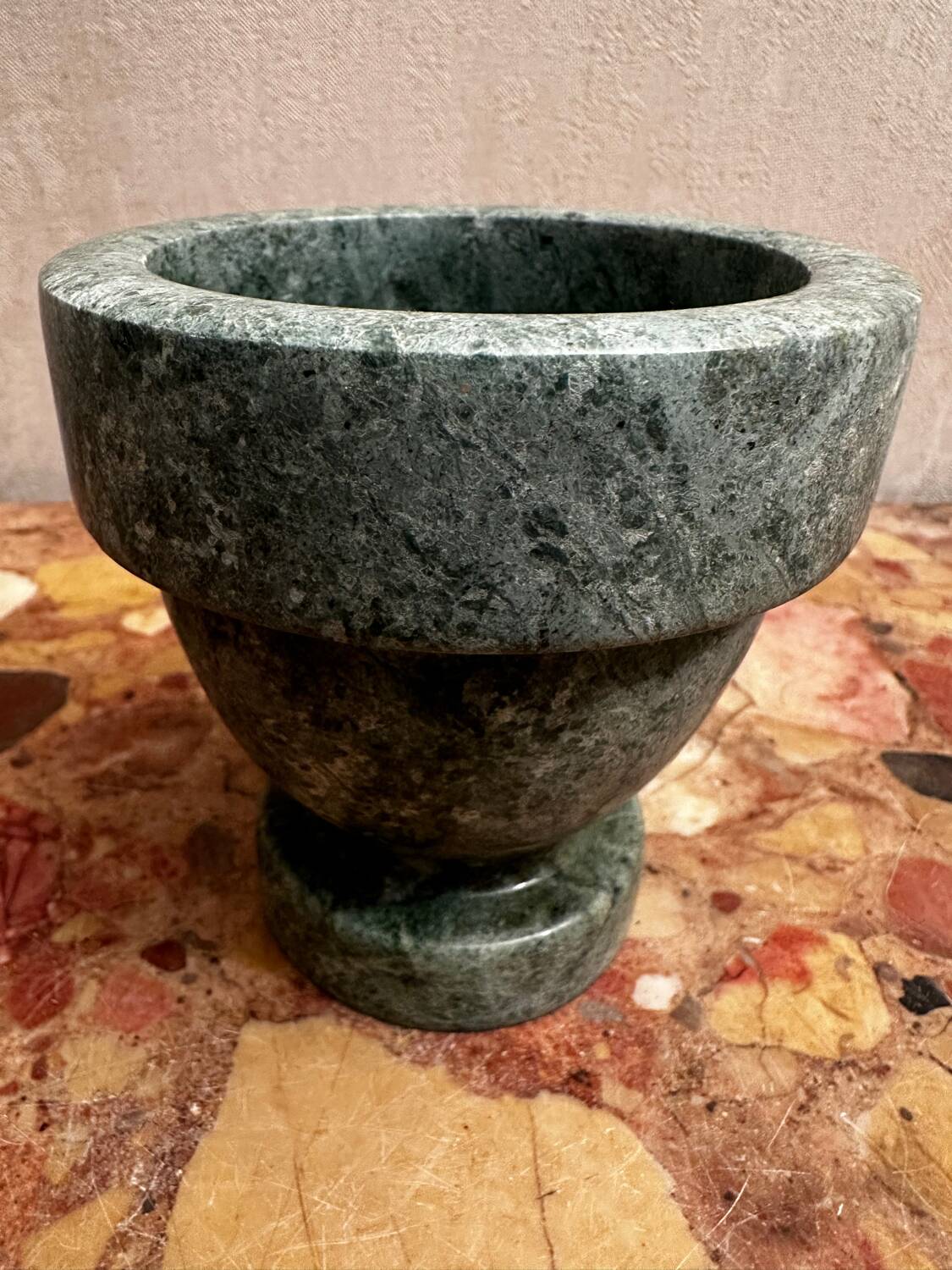 Art Deco period green marble bowl / catchall