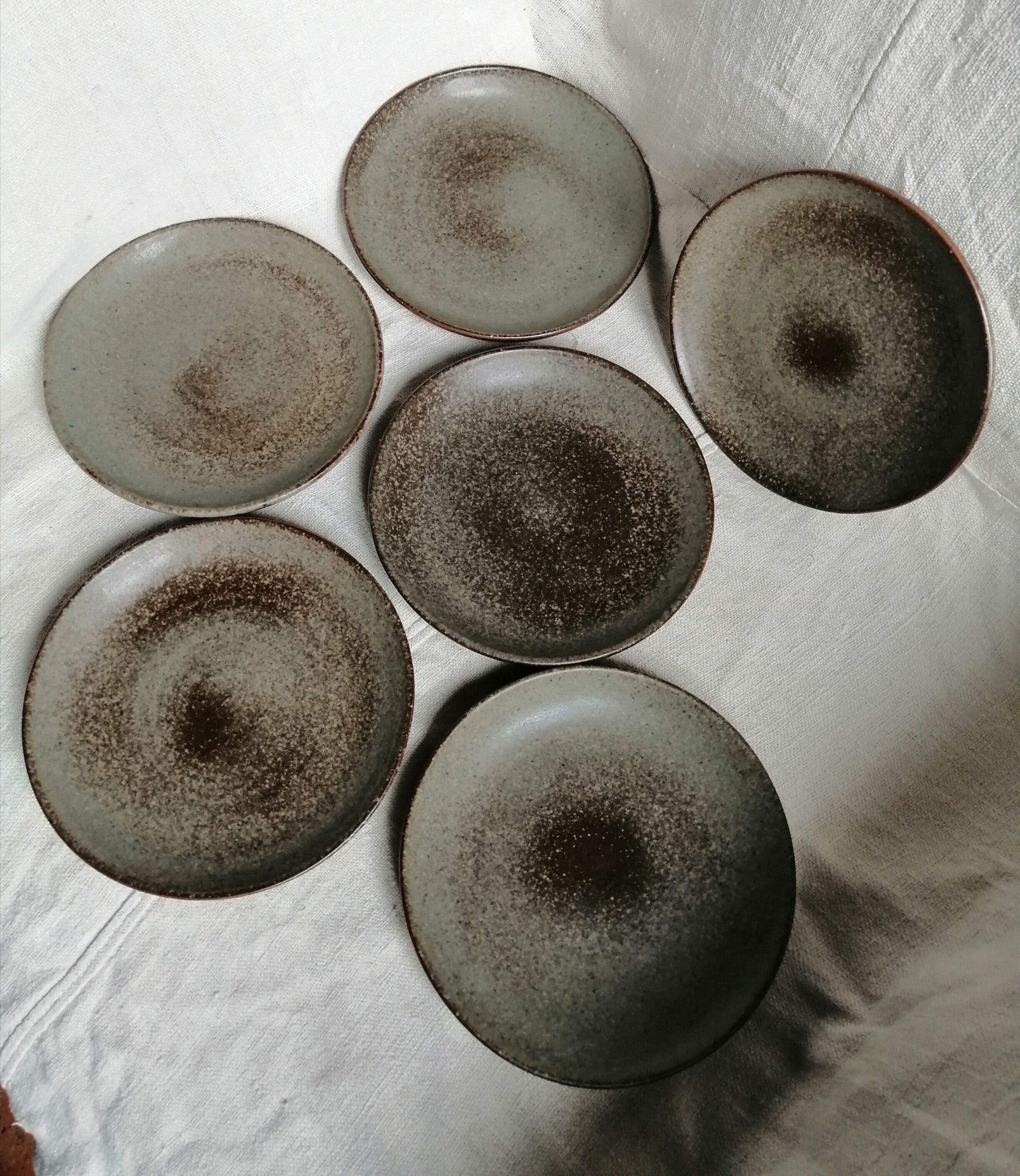 Enamelled sandstone plates Fontgombault Abbey