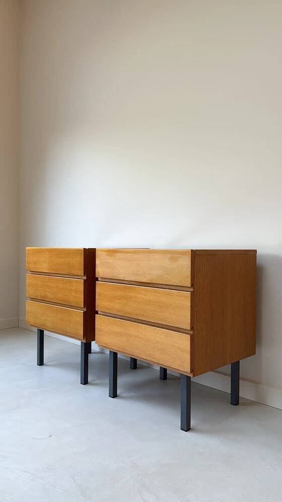 Vintage wooden bedside table