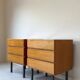Vintage wooden bedside table