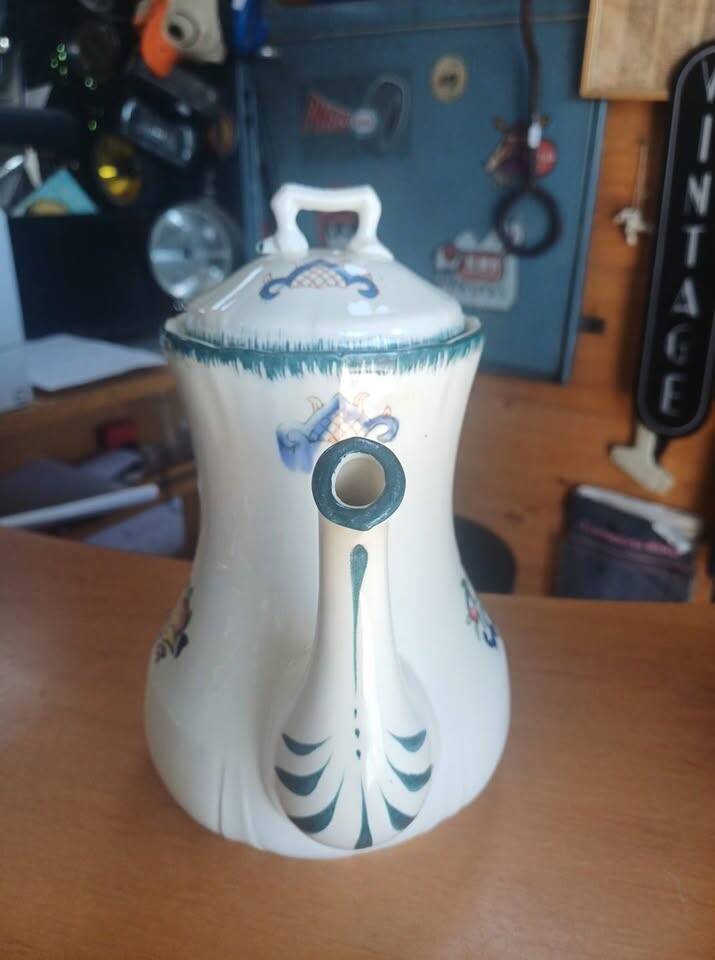 Vintage Longwy coffee pot
