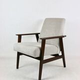 Fauteuil vintage Fox gris clair, années 1970