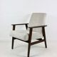 Fauteuil vintage Fox gris clair, années 1970
