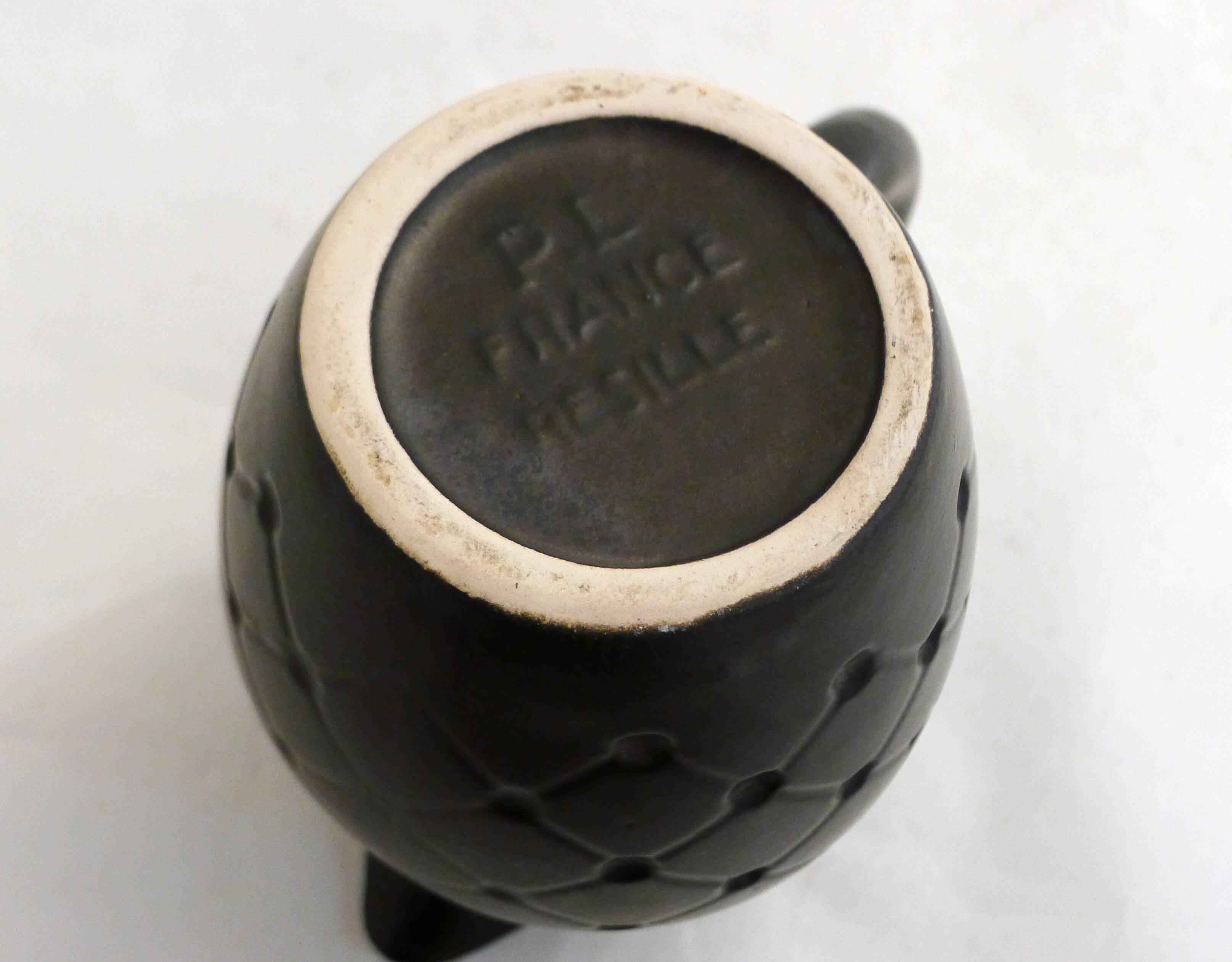 Pitcher "Net" 1950s by Poet-Laval France