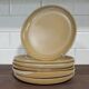 6 assiettes plates en grès Poterie Auger