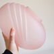 Pink glass vase art deco style