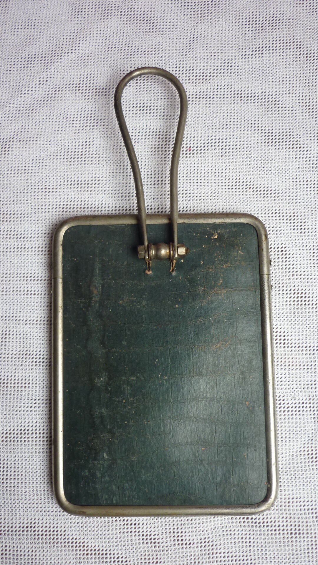 Authentique  miroir de barbier vintage 17x12cm