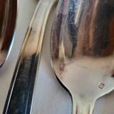 6 Silver-Plated Metal Table Spoons by DAM