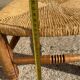 Wooden and straw children's chair