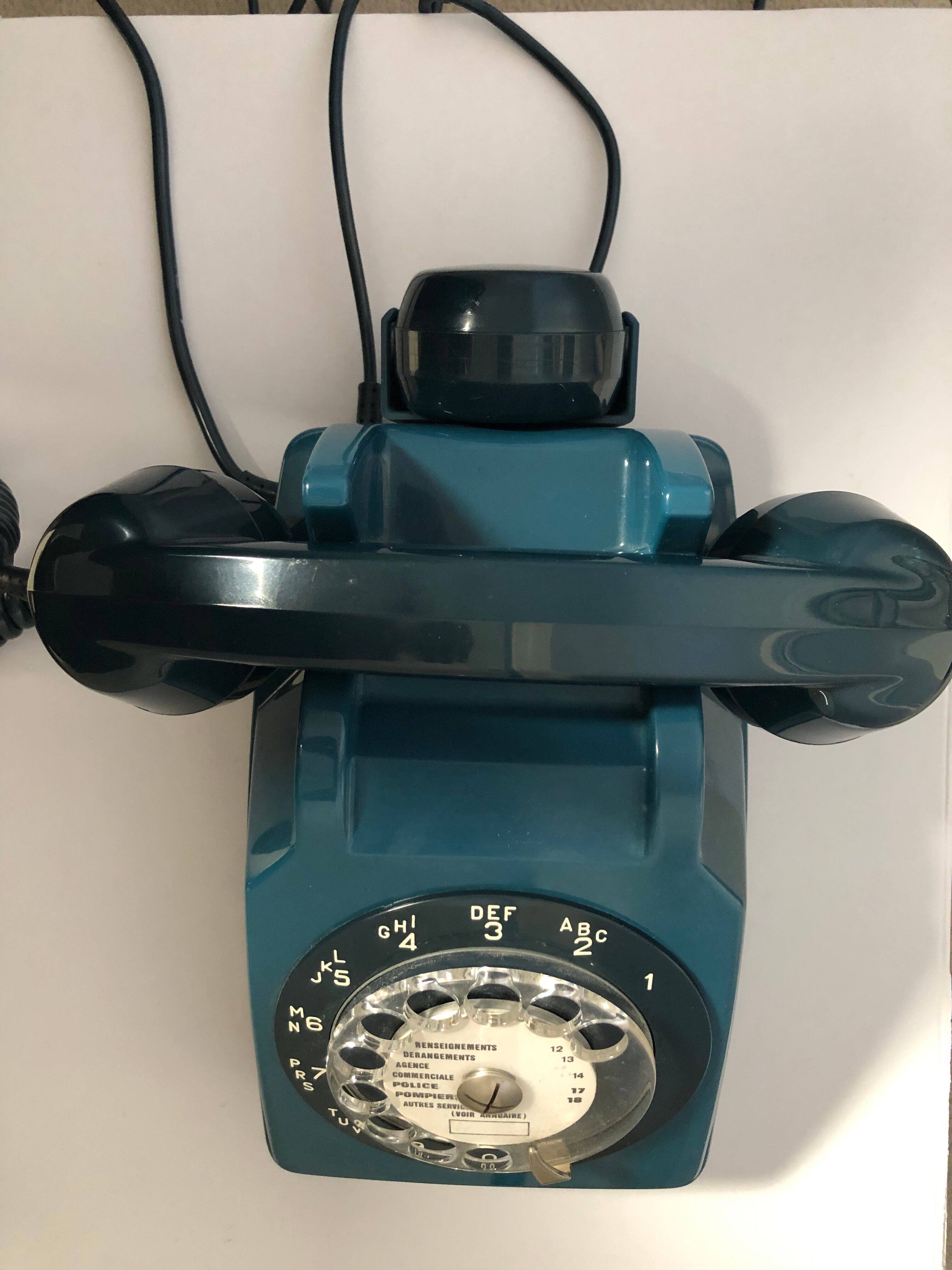 Vintage blue phone