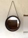 Miroir rond mural scandinave vintage
