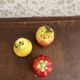 Salt and pepper shakers in slurry fruit