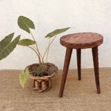 Exotic wood stool tripod