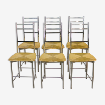 6 chaises Ycami, Bagutta 1970