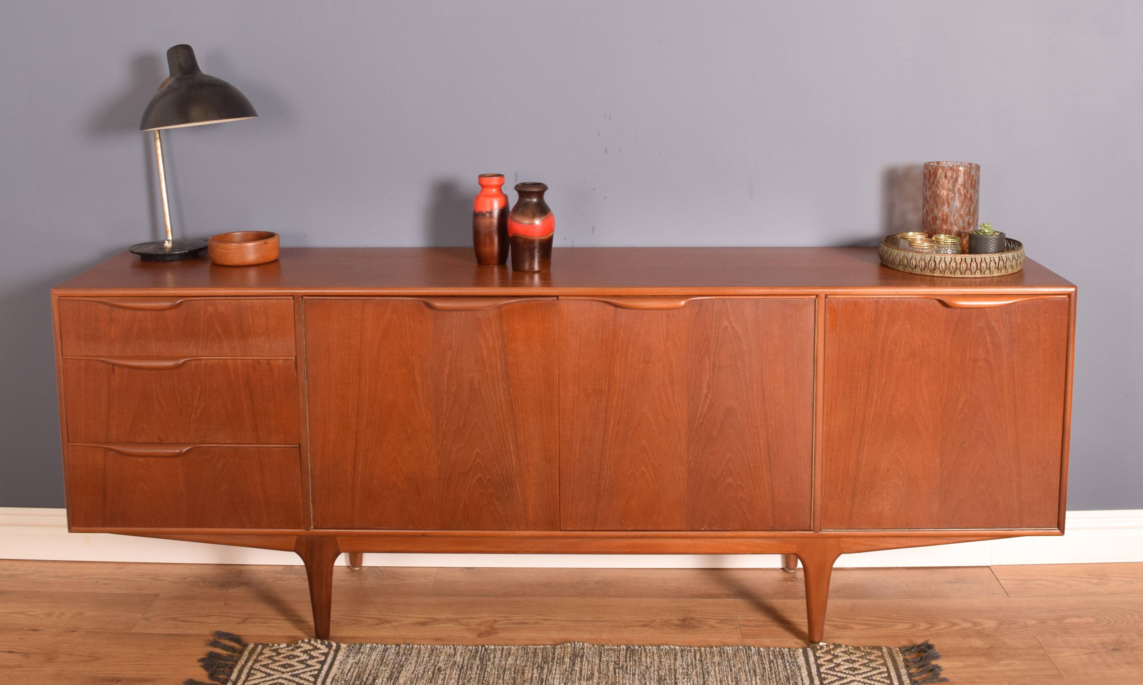 Restored teak 1960s retro mcintosh dunvegan long sideboard